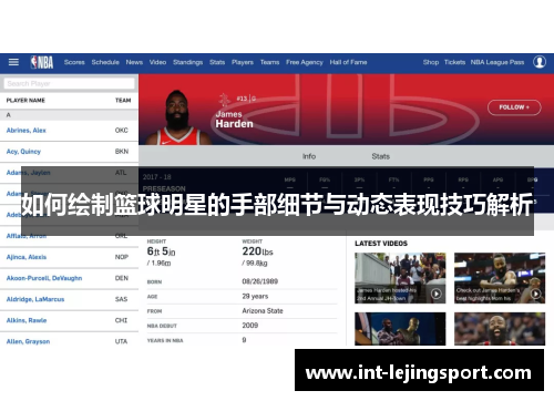 如何绘制篮球明星的手部细节与动态表现技巧解析 如何绘制篮球明星的手部细节与动态表现技巧解析